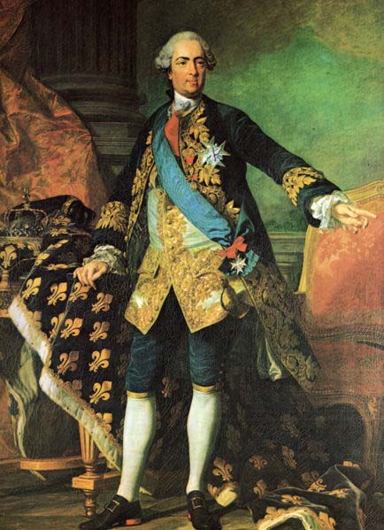Portrait of Louis XV bearing the cross of the Order of the Holy Spirit